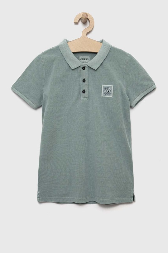 Bavlnené polo tričko Guess bavlna sivá L3YP01.KBV51.9BYX