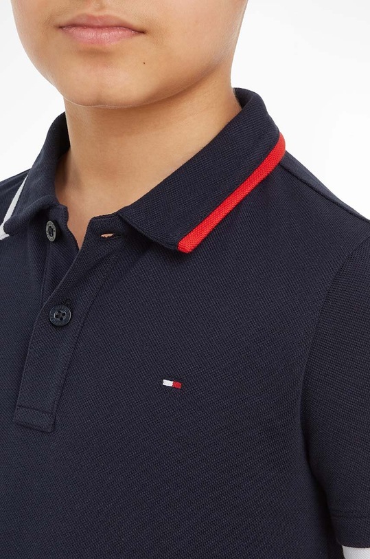 Tommy Hilfiger polo bawełniane dziecięce KB0KB08534.74.122.9BYX granatowy