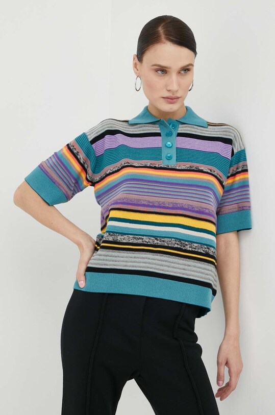 PS Paul Smith polo de bumbac W2R.312N.L31062 multicolor AW23