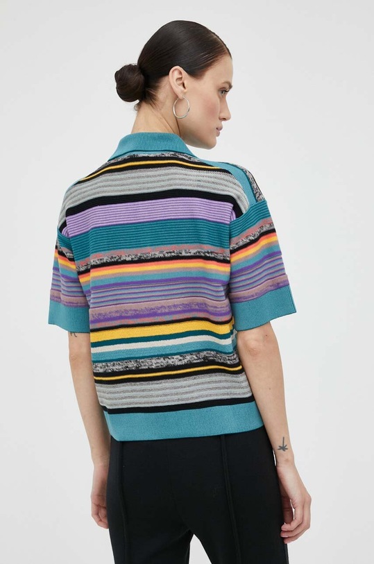 Ρούχα Βαμβακερό μπλουζάκι πόλο PS Paul Smith W2R.312N.L31062 πολύχρωμο