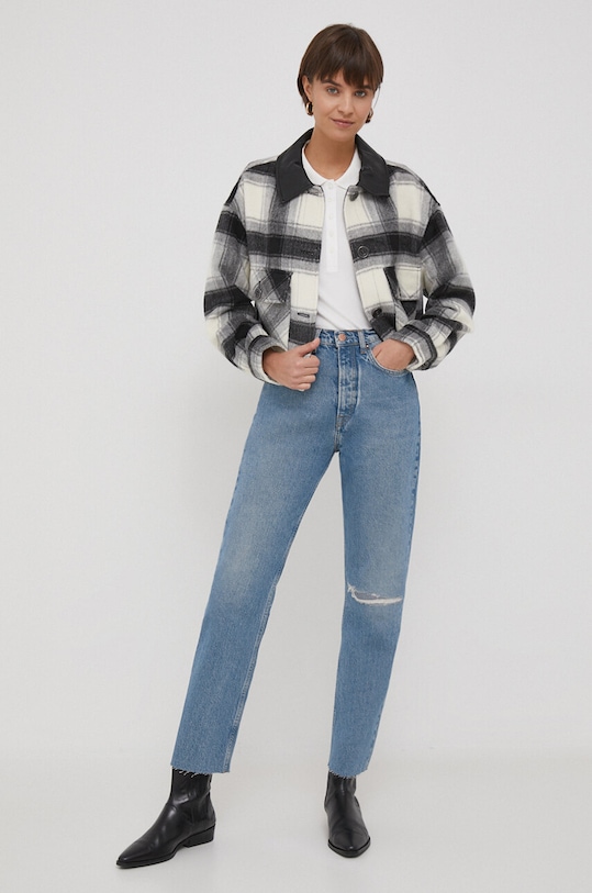 Tommy Hilfiger longsleeve WW0WW39795 beżowy AW23