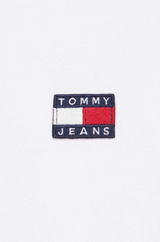 Βαμβακερή μπλούζα Tommy Jeans DW0DW16373 λευκό