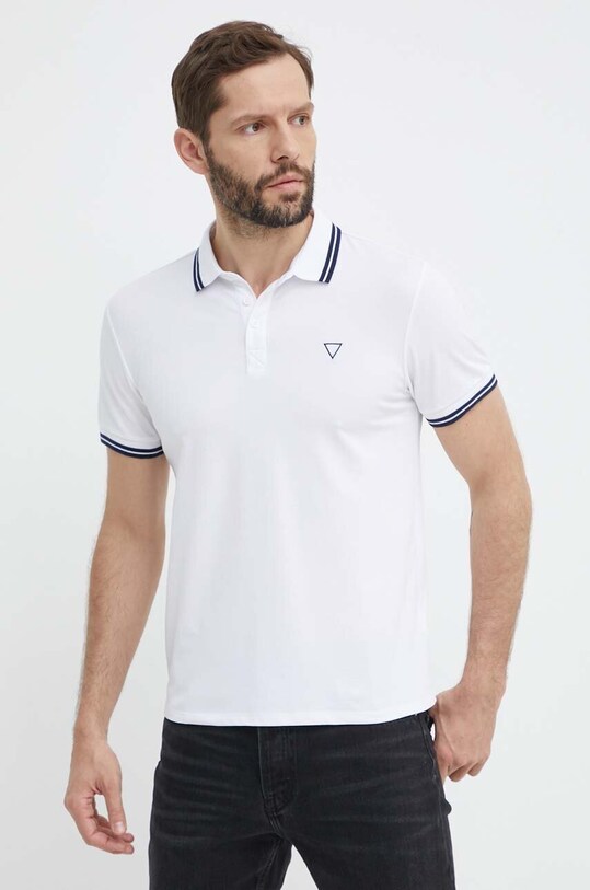 Guess polo SPORTS PIQUE M2GP34.KARS0 biały SS25