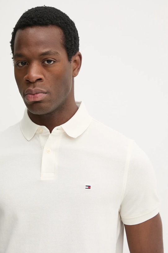 Polo majica Tommy Hilfiger bež MW0MW17770