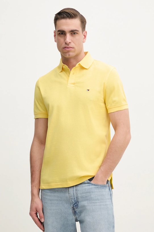 Поло Tommy Hilfiger regular жёлтый MW0MW17770