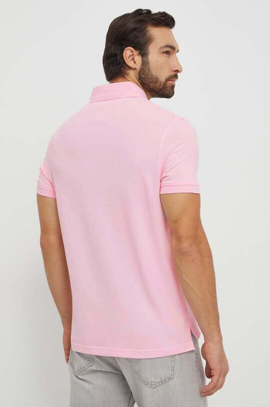 Odzież Tommy Hilfiger polo MW0MW17770 różowy