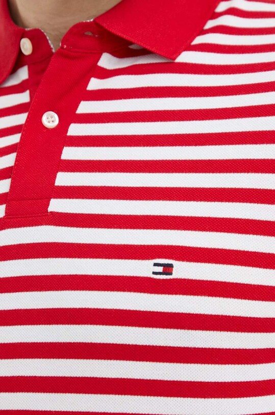 Polo tričko Tommy Hilfiger červená MW0MW17770