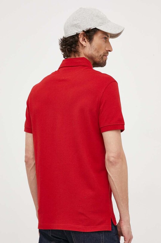 Odzież Tommy Hilfiger polo MW0MW17770 czerwony