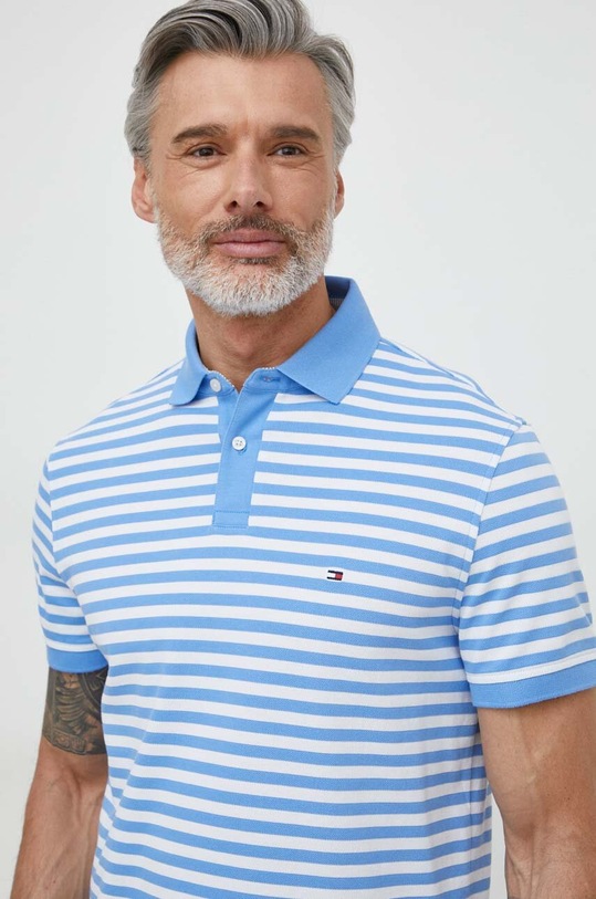 Odzież Tommy Hilfiger polo MW0MW17770 niebieski