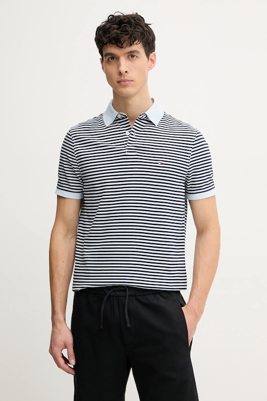 Tommy Hilfiger polo regolare blu MW0MW17770