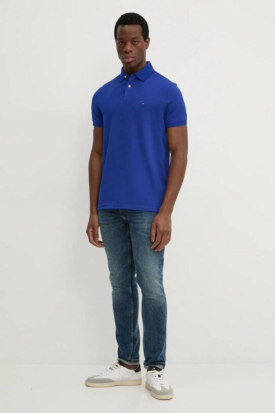 Поло Tommy Hilfiger MW0MW17770 блакитний SS25