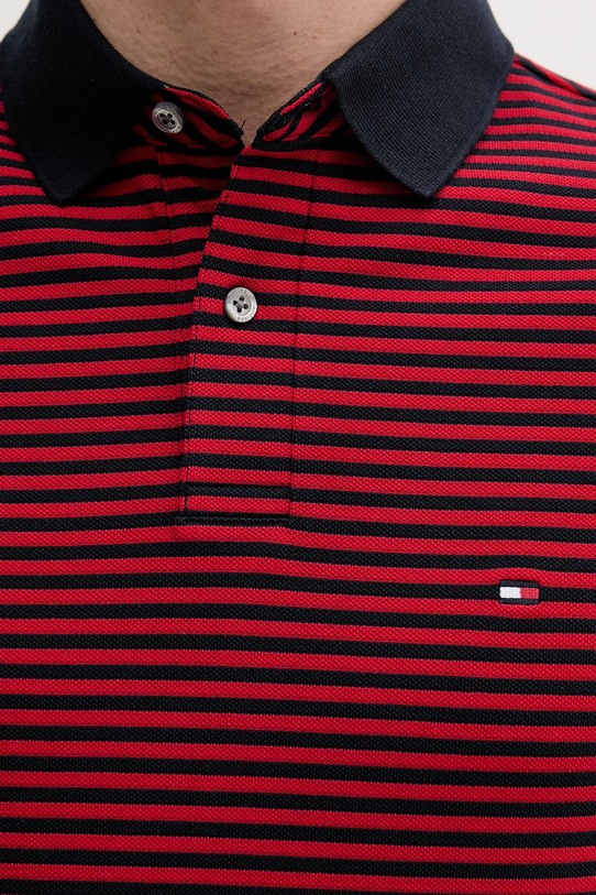 Tommy Hilfiger polo burgundia MW0MW17770
