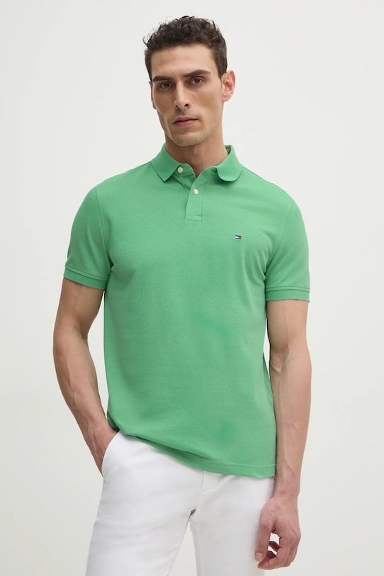 Polo tričko Tommy Hilfiger zelená MW0MW17770
