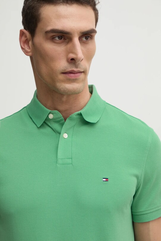 Polo tričko Tommy Hilfiger zelená MW0MW17770