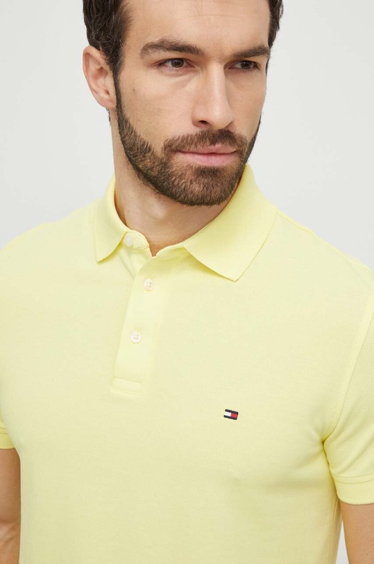 Odzież Tommy Hilfiger polo MW0MW17771 żółty
