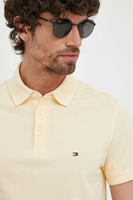 Polo tričko Tommy Hilfiger žltá MW0MW17771