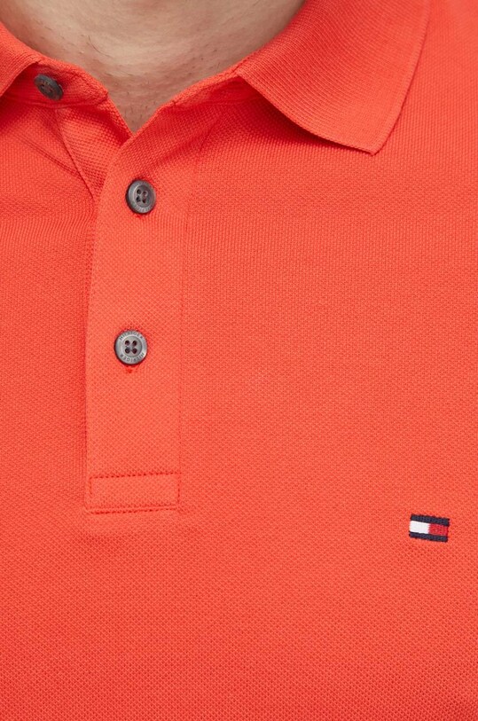 Tommy Hilfiger tricou polo portocaliu MW0MW17771