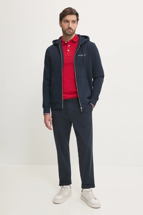 Поло Tommy Hilfiger MW0MW17771 красный SS25