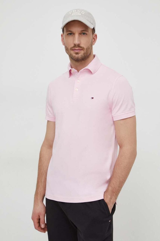 Tommy Hilfiger polo różowy MW0MW17771