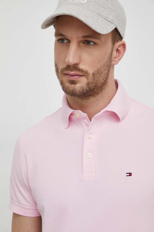 Tommy Hilfiger polo MW0MW17771 różowy