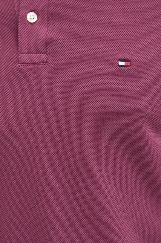 Tommy Hilfiger polo fioletowy MW0MW17771