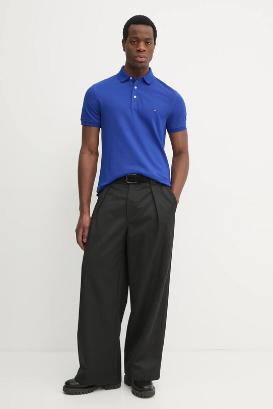 Поло Tommy Hilfiger MW0MW17771 блакитний SS25