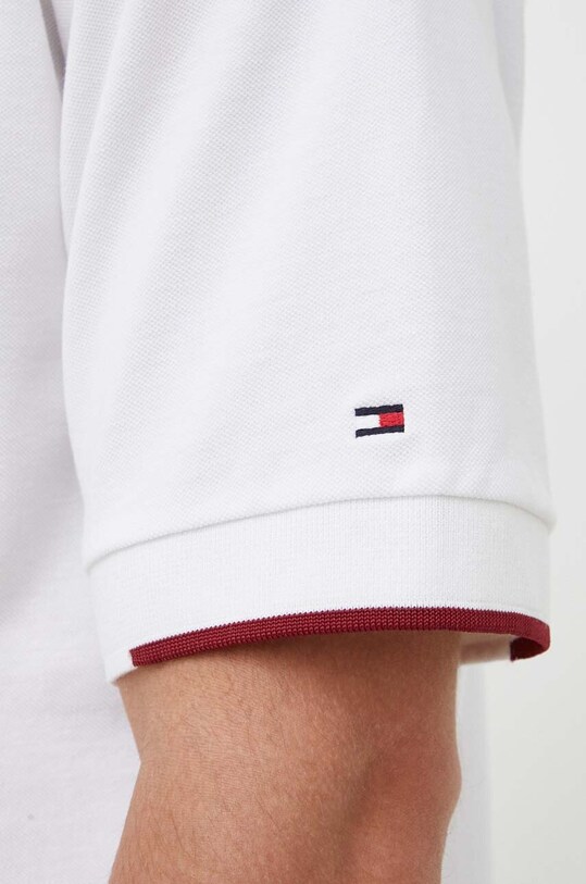 Бавовняне поло Tommy Hilfiger MW0MW31676 білий