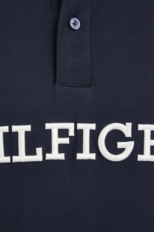 Tommy Hilfiger polo de bumbac bleumarin MW0MW31676