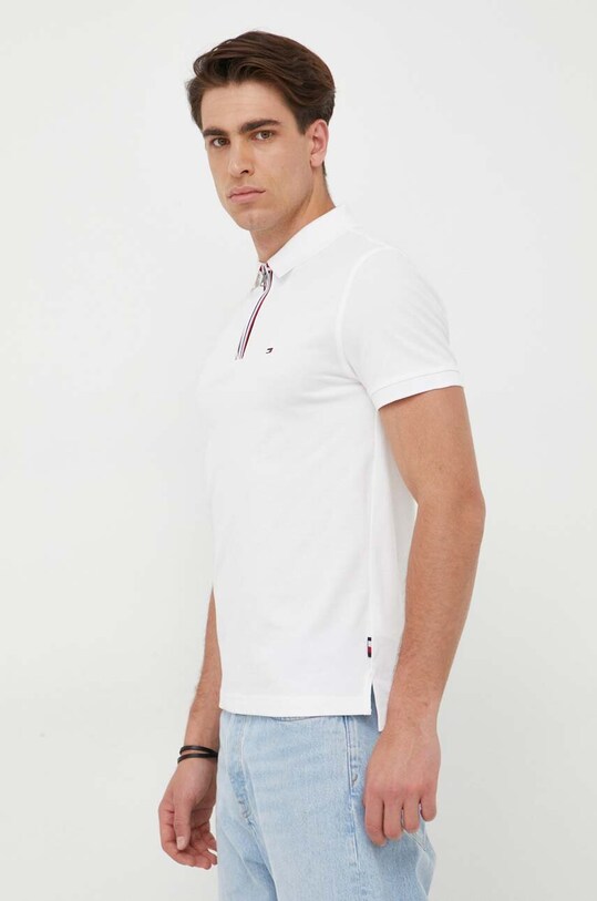 Tommy Hilfiger polo bawełniane biały MW0MW31677