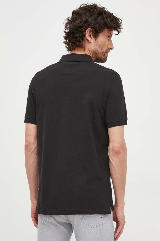 Odzież Tommy Hilfiger polo bawełniane MW0MW31684 czarny