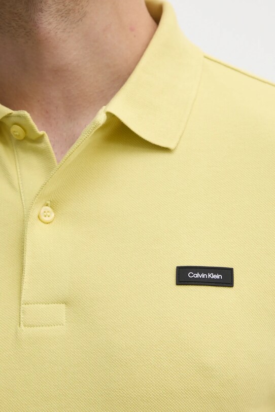 Πόλο Calvin Klein κίτρινο K10K111196