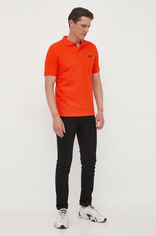 Поло Calvin Klein K10K111196 оранжевый SS25