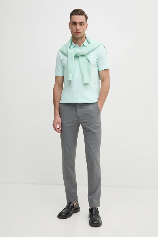 Πόλο Calvin Klein K10K111196 τιρκουάζ SS25