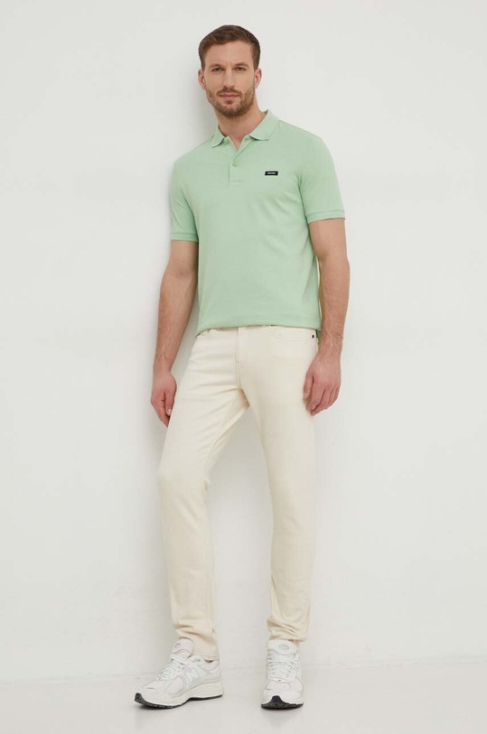 Calvin Klein polo K10K111196 zielony SS25