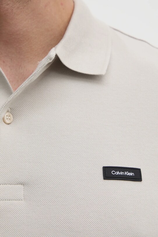 Calvin Klein tricou polo K10K111196 bej