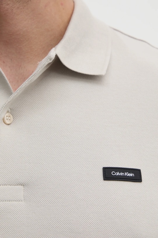 Polo majica Calvin Klein K10K111196 bež