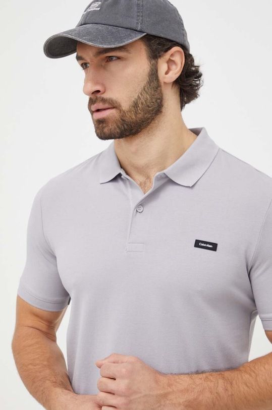 Oblečení Polo tričko Calvin Klein K10K111196 šedá