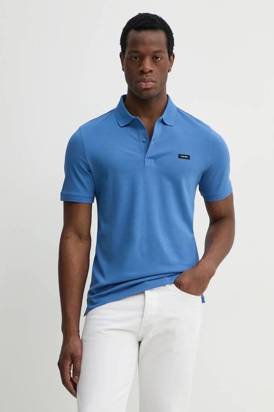 Calvin Klein polo niebieski K10K111196