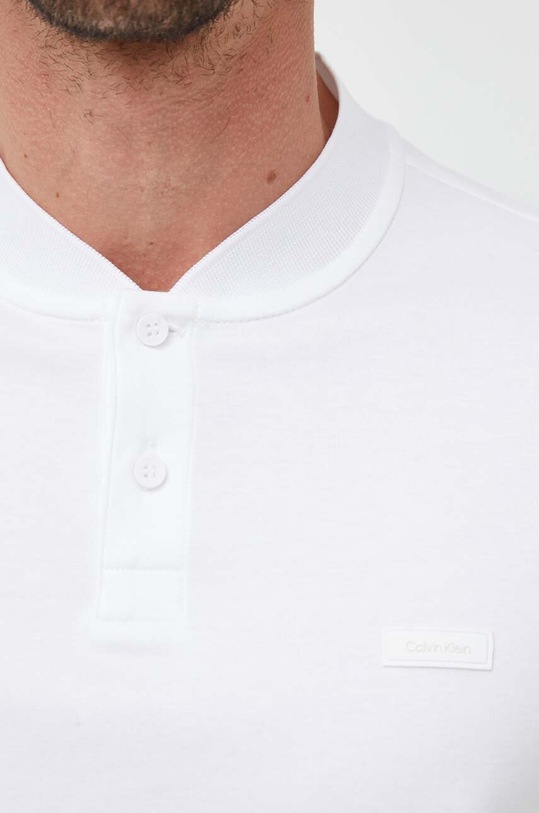 Calvin Klein polo de bumbac K10K111201 alb