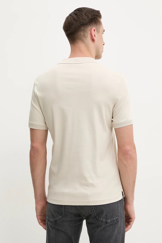 Oblečenie Bavlnené polo tričko Calvin Klein K10K111201 béžová
