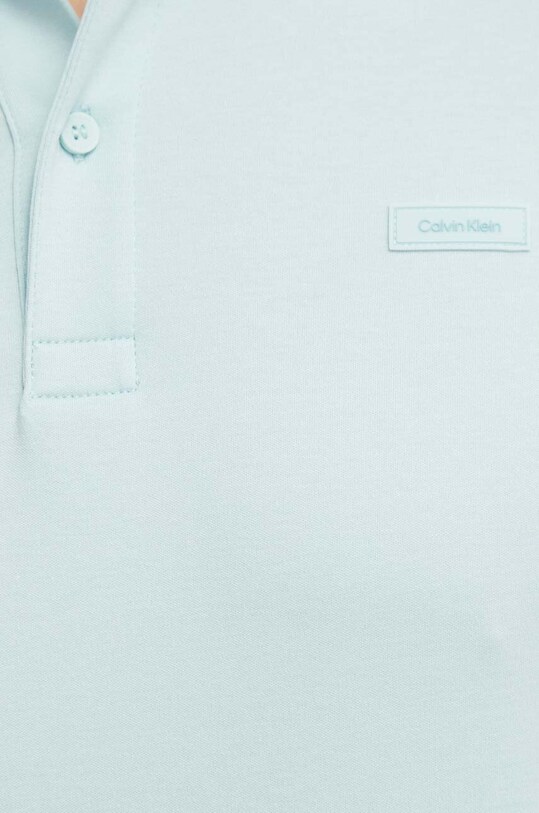 Calvin Klein pamut póló zöld K10K111657