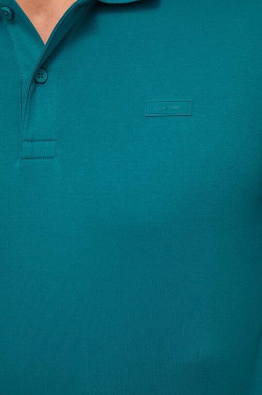 Бавовняне поло Calvin Klein зелений K10K111657