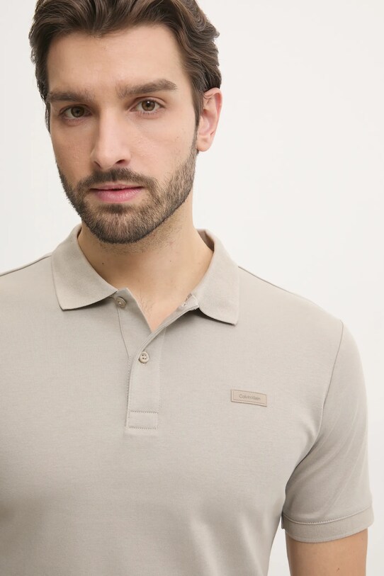 Calvin Klein polo in cotone beige K10K111657