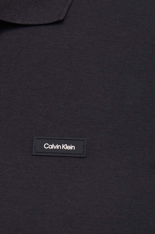Бавовняне поло Calvin Klein чорний K10K111657