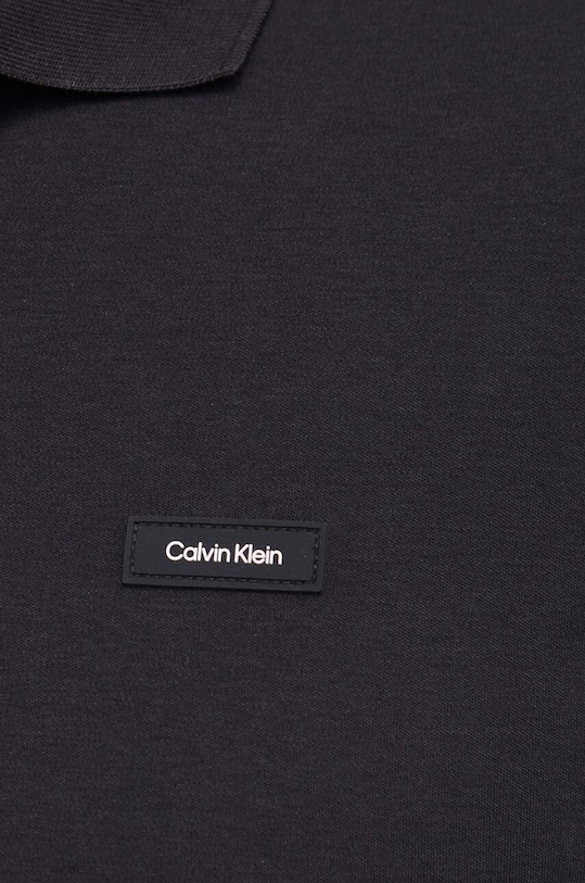 Calvin Klein polo bawełniane czarny K10K111657