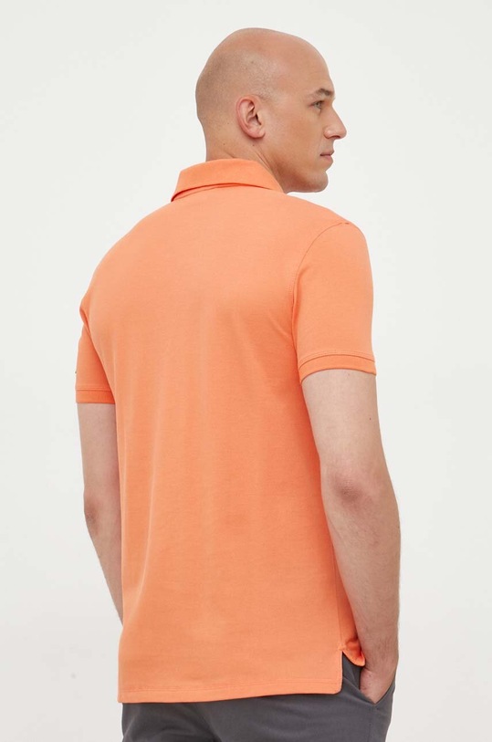 Oblečenie Bavlnené polo tričko Calvin Klein Jeans J30J323394 oranžová