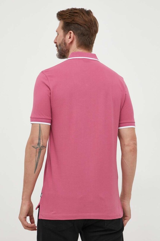 Odzież BOSS polo bawełniane 50494697 różowy