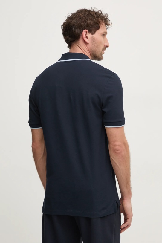 Odzież BOSS polo bawełniane 50494697 granatowy