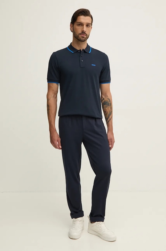 BOSS polo de bumbac 50494697 bleumarin NC25