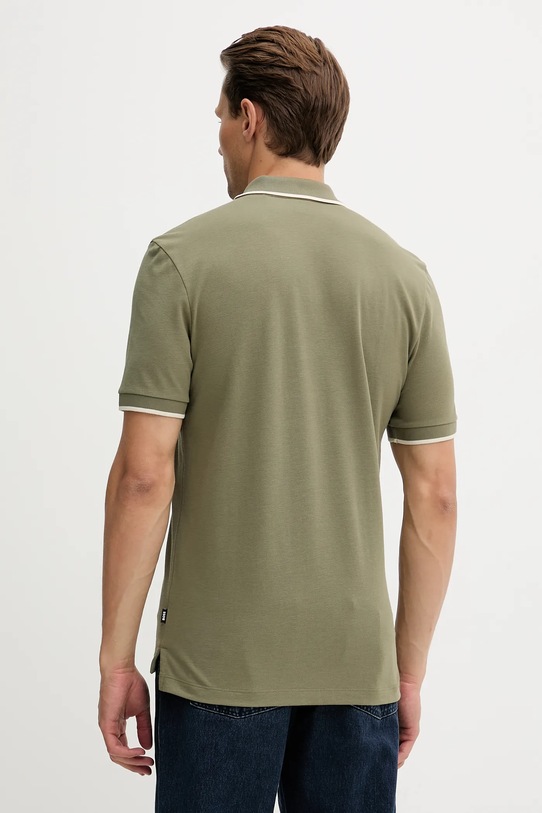 Oblačila Bombažen polo BOSS 50494697 zelena